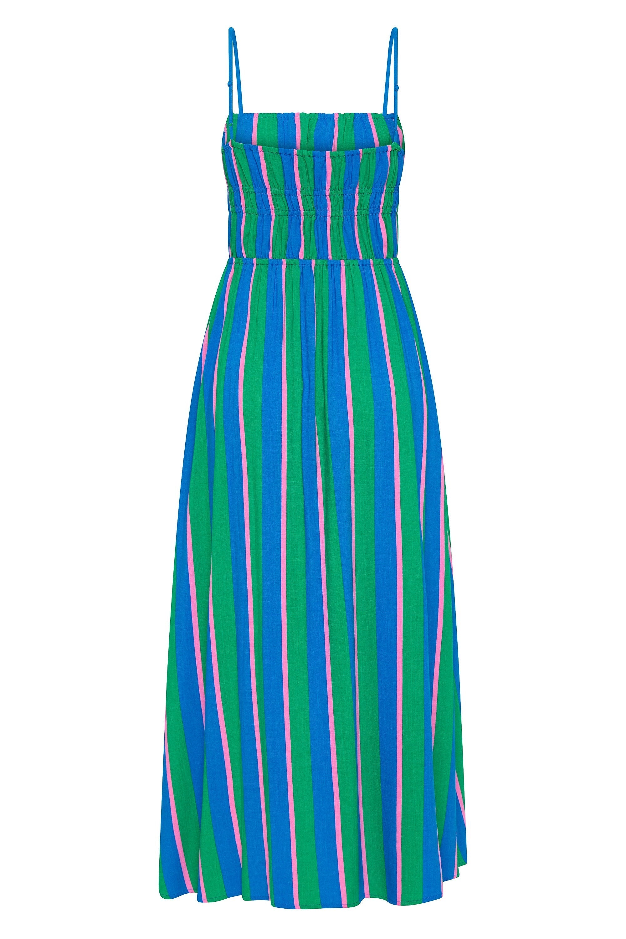 Gigi Dress In Peppermint Stripe