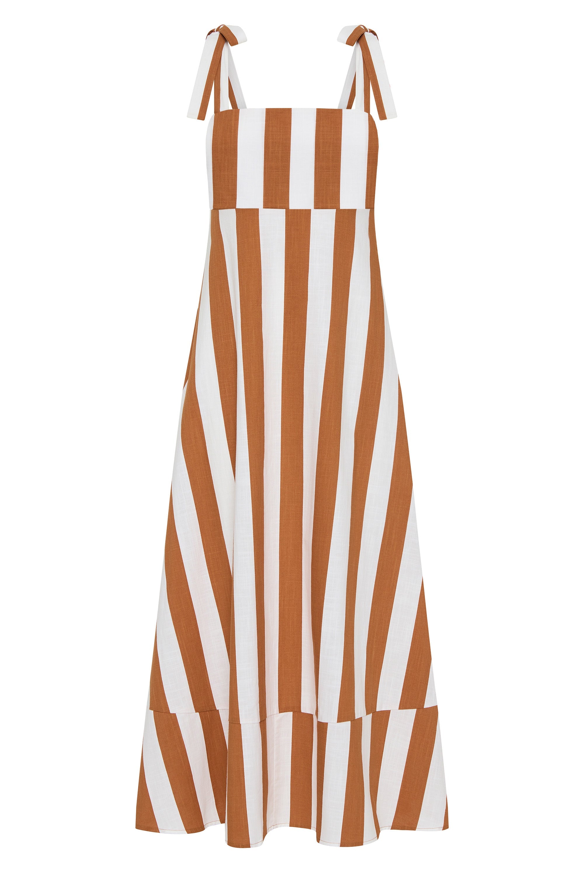 Iris Tie Dress In Panna Cotta